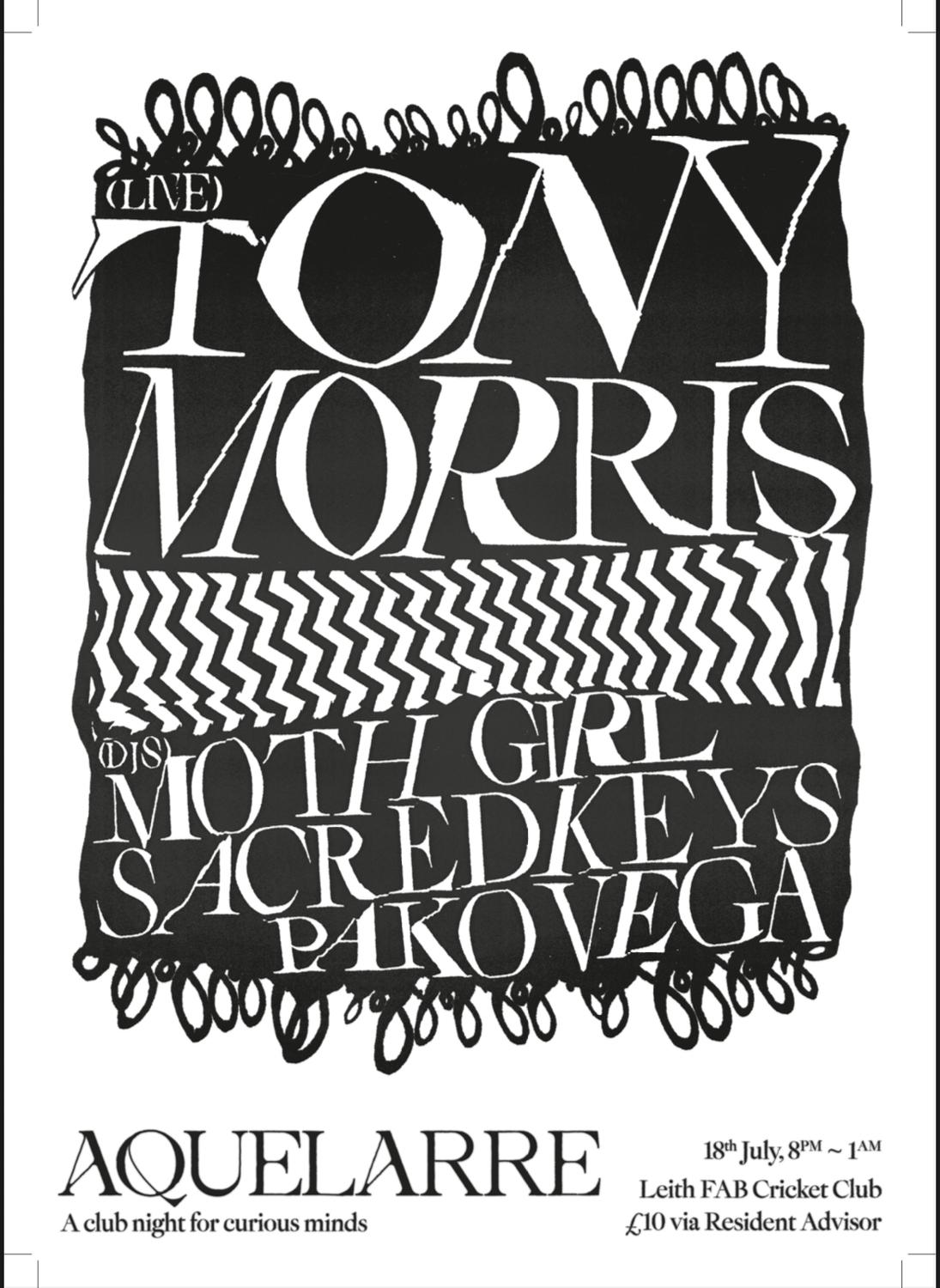 Aquelarre: Tony Morris + Sacred Keys & Moth Girl + Pako Vega