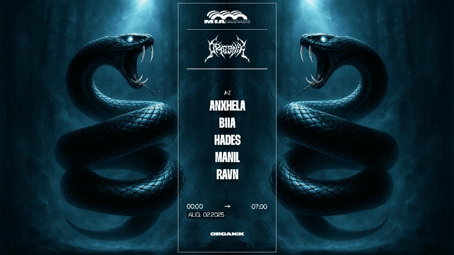 Organïk: Anxhela, Biia, Hades, Manil, Ravn