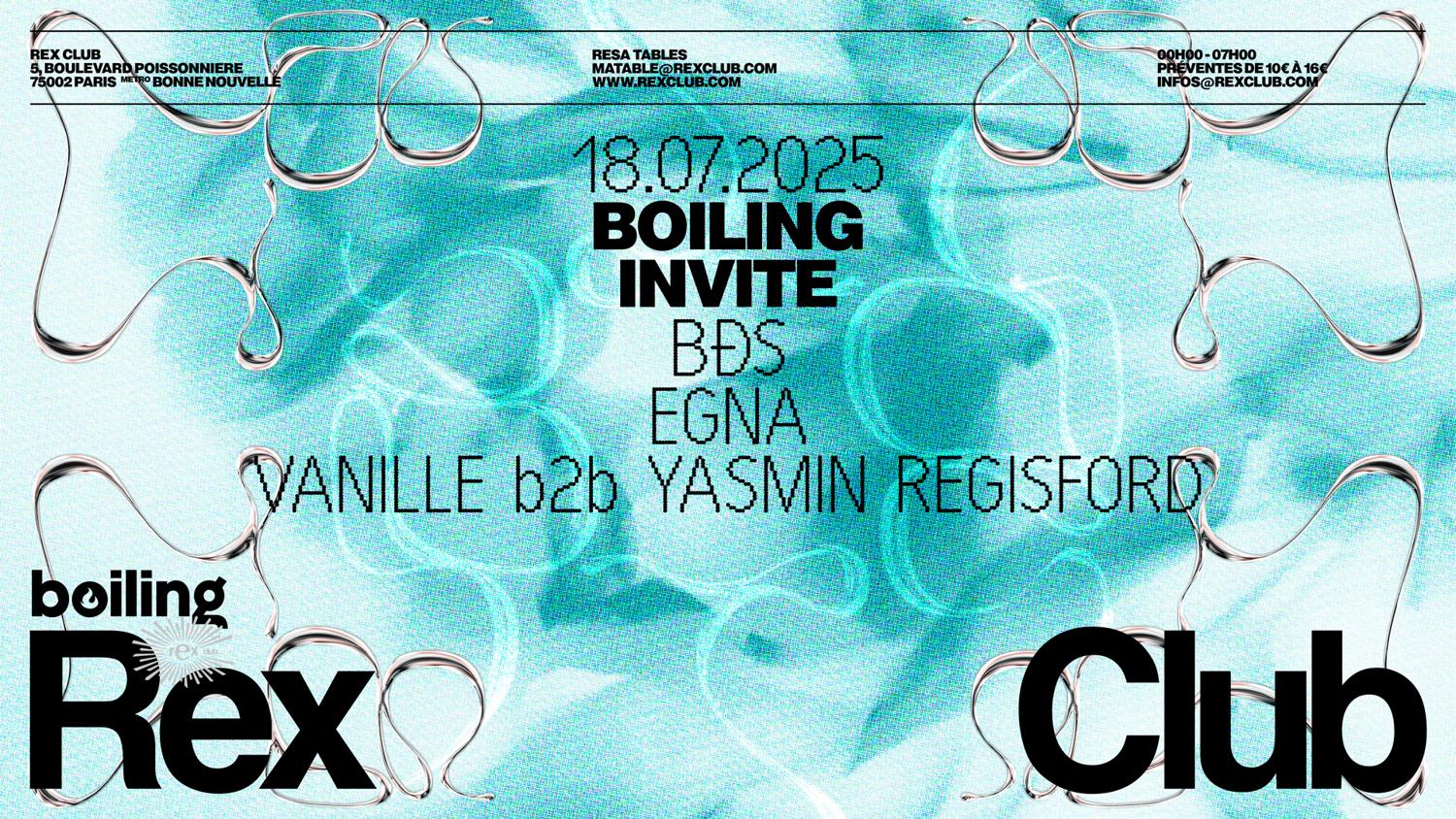 Boiling Invite: Bds, Egna, Vanille B2B Yasmin Regisford