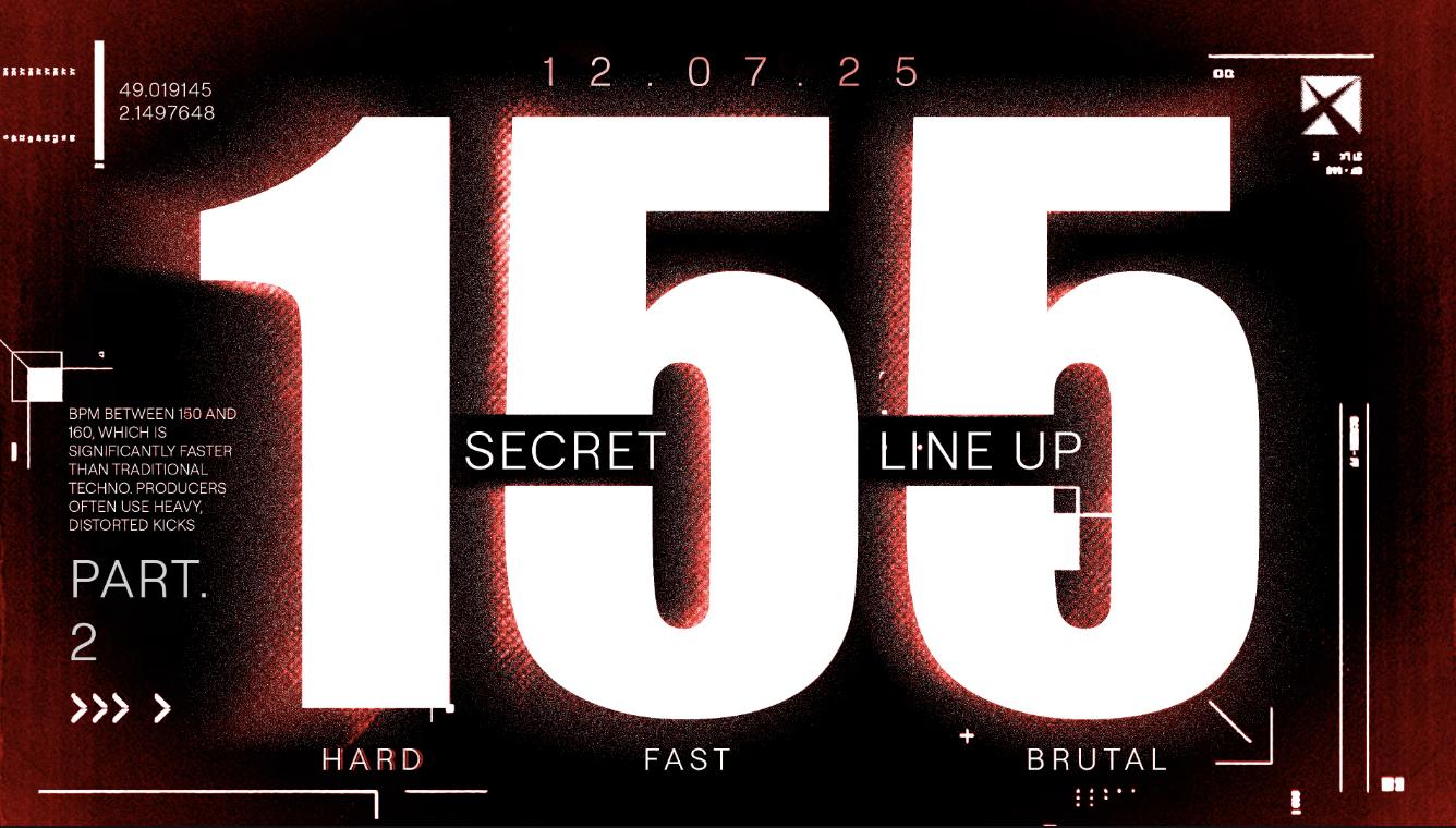 Nexus 155 Bpm: Secret Lineup