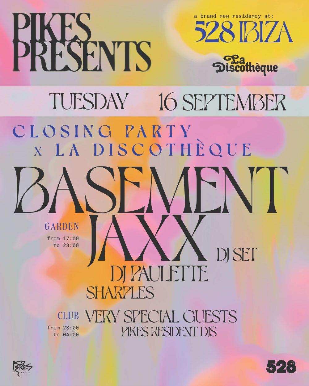 Pikes Presents Closing - La Discothèque