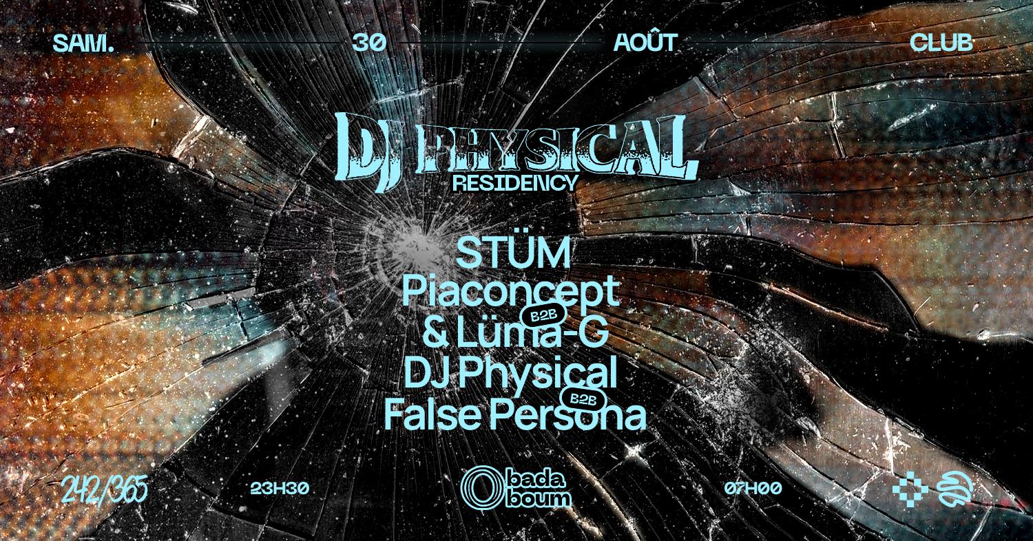 Club — Dj Physical Residency: Stüm, False Persona, Piaconcept & Lüma-G