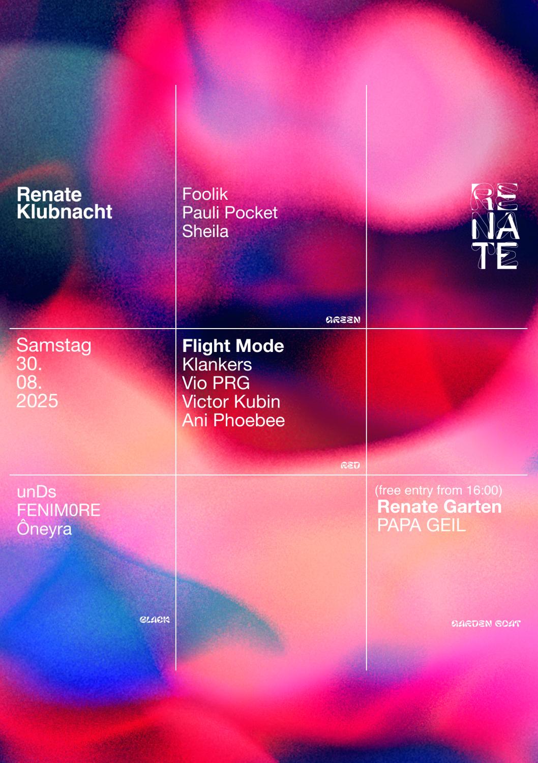 Renate Klubnacht W Pauli Pocket, Foolik, Sheila, Fenim0Re, Ôneyra, Vio Prg, Ani Phoebe