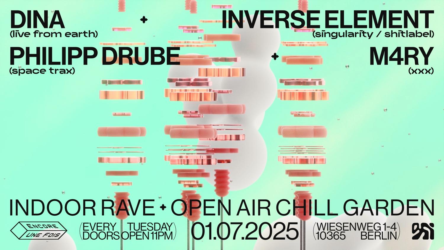 Encore.Une.Fois / Fashion Week Opening / Indoor Rave + Open Air Chill Garden