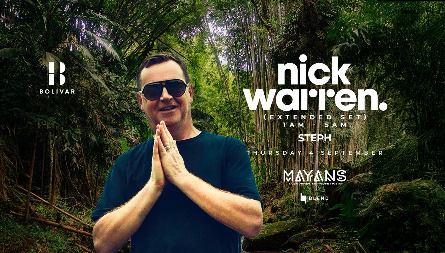 Mayans With Nick Warren I Thu 4 Sep
