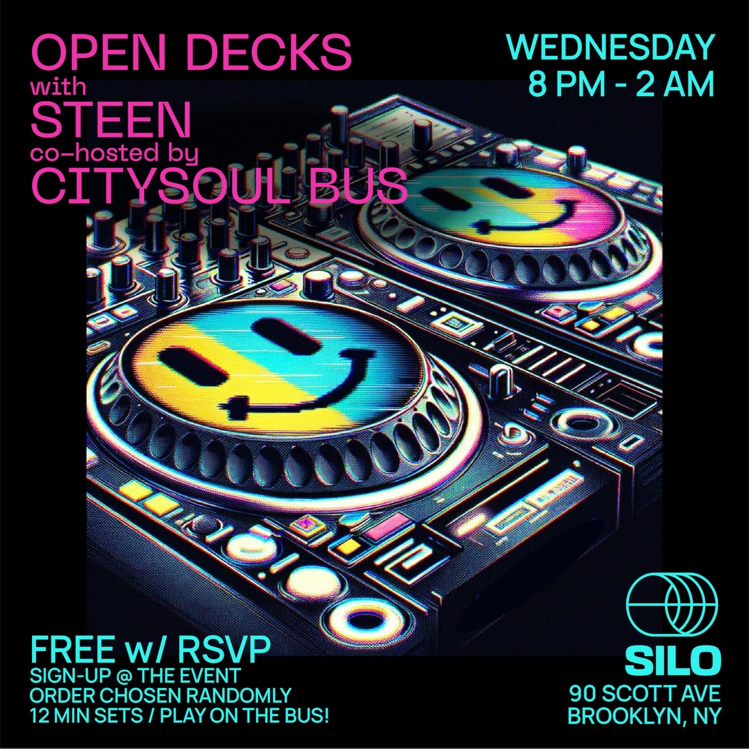 Open Decks With Steen And City Soul Bus