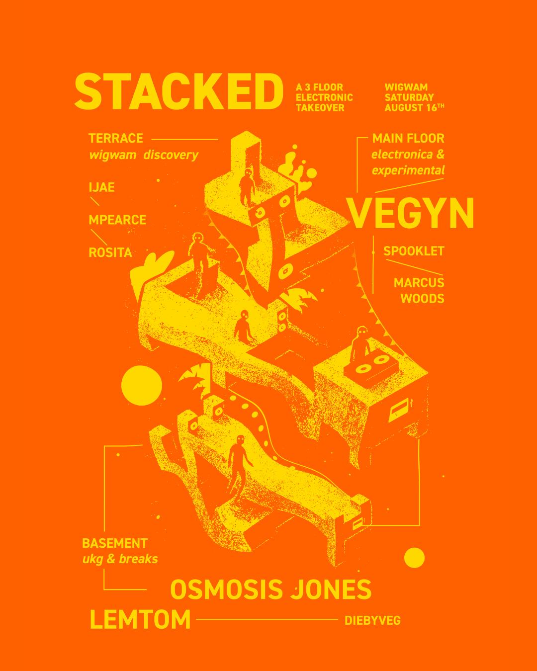 Stacked: Vegyn, Osmosis Jones, Lemtom