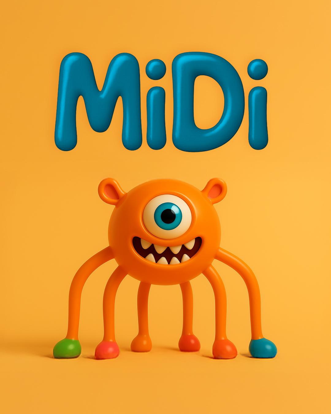 Midi With Curls Gone Wild & Acid Adams