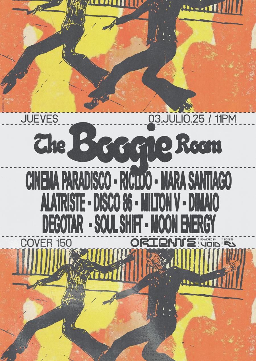The Boogie Room: Cinema Paradisco, Ricloo, Mara Santiago, Alatriste, Disco 86, Milton V, Dimaio