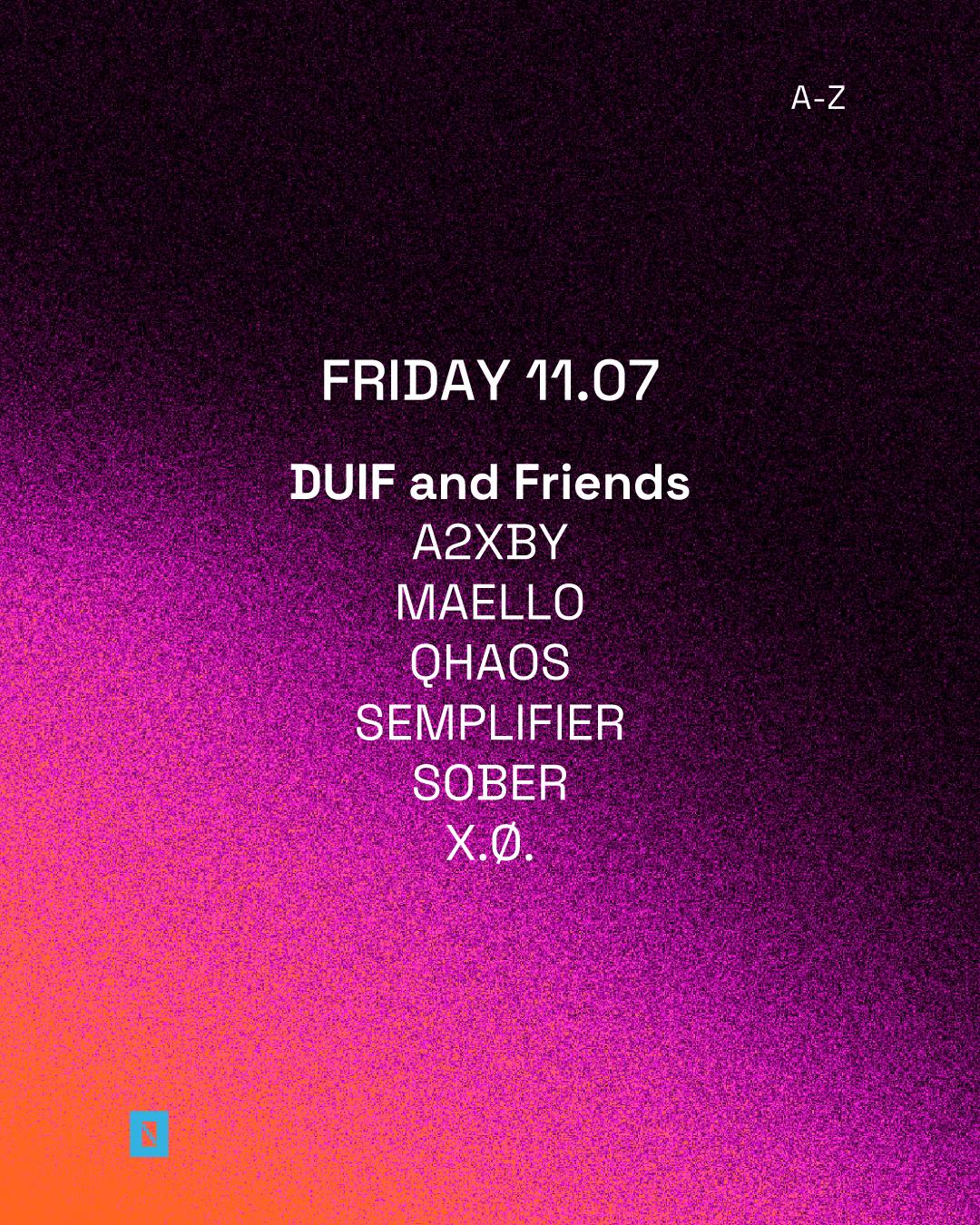 Toffler Presents Duif And Friends