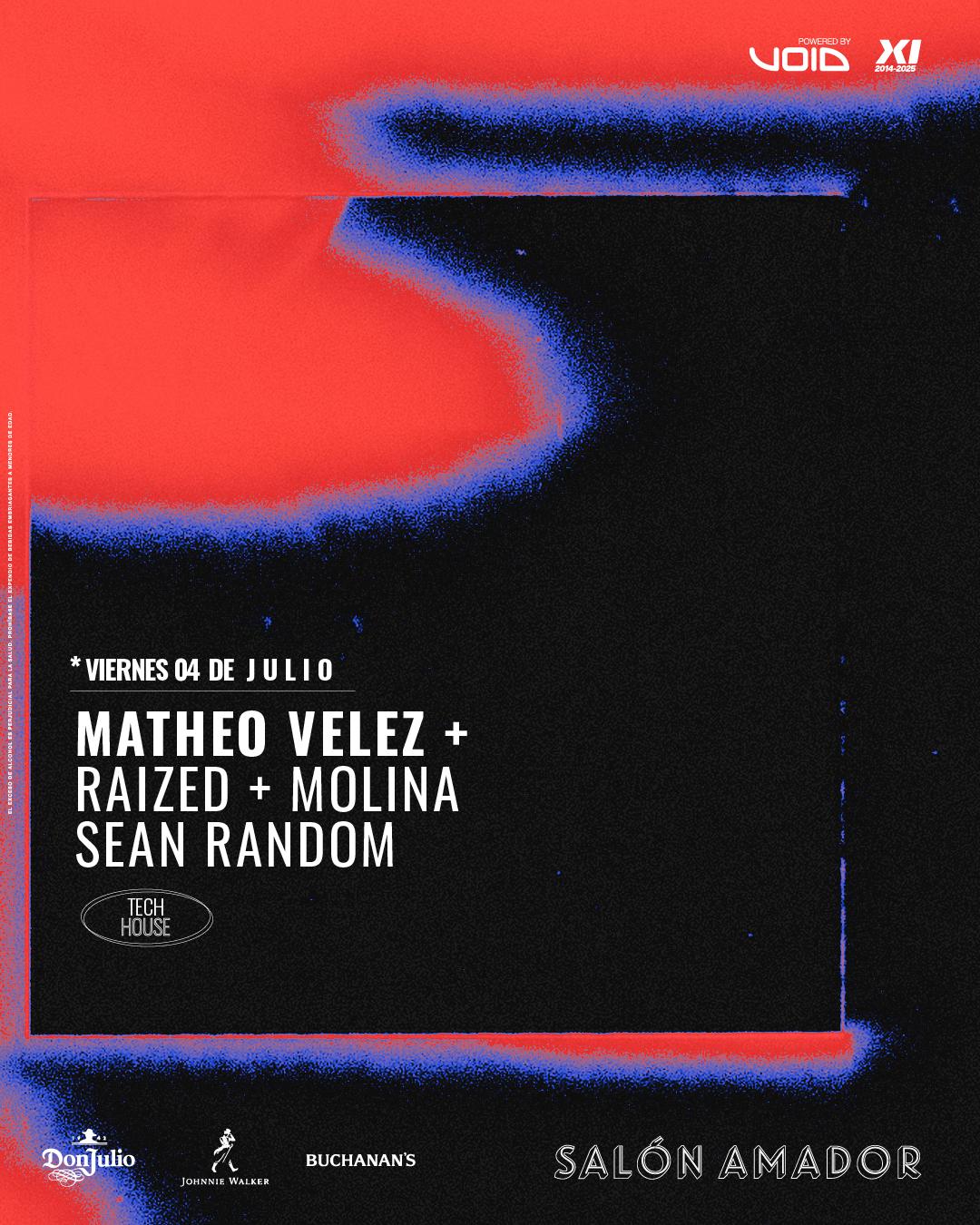 (Tech-House) Musica Tremenda: Matheo Velez + Raized + Sean Random + Molina