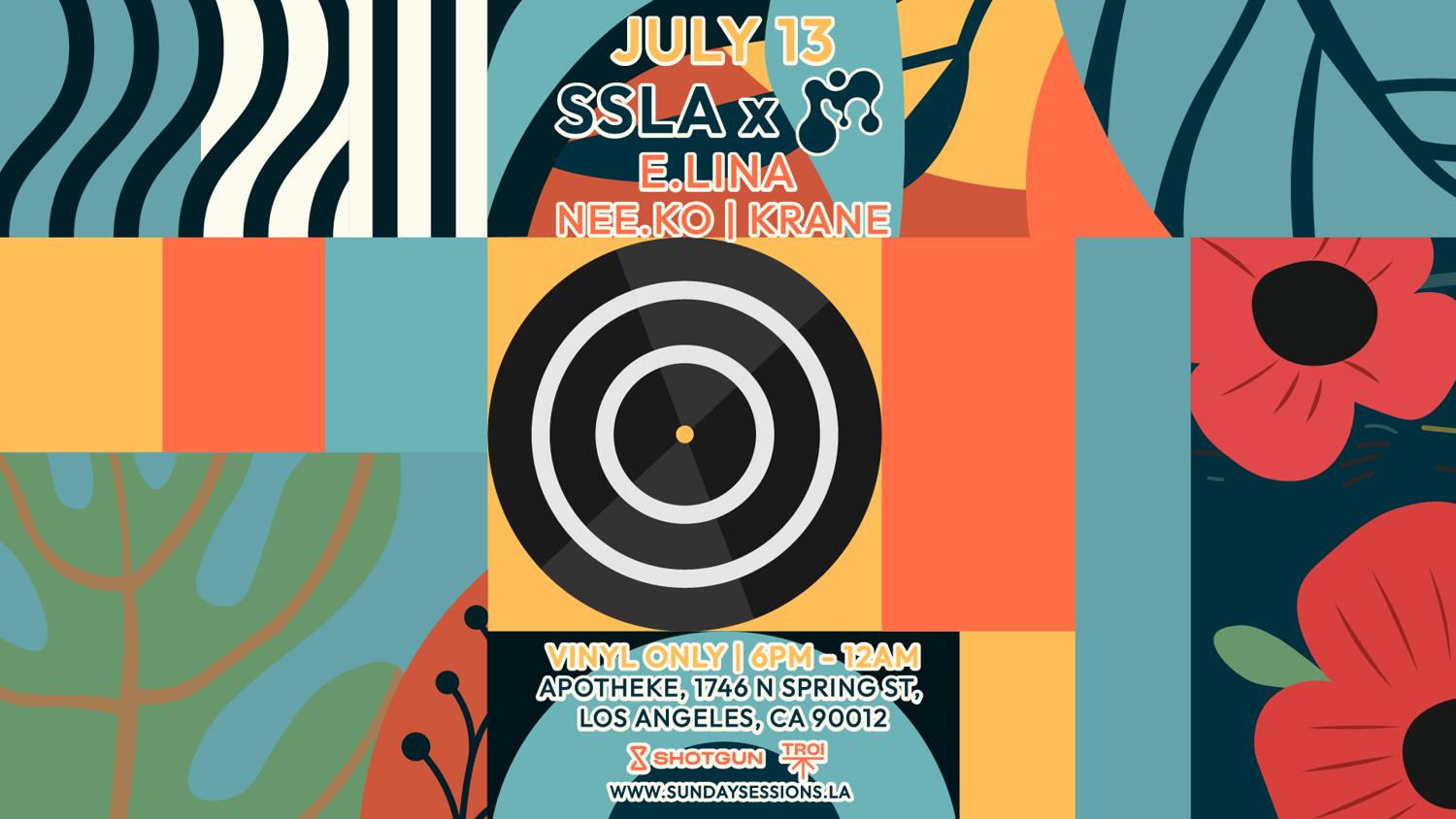 Sunday Sessions La (Vinyl Only) [Tickets Avail At The Door] Open-Air