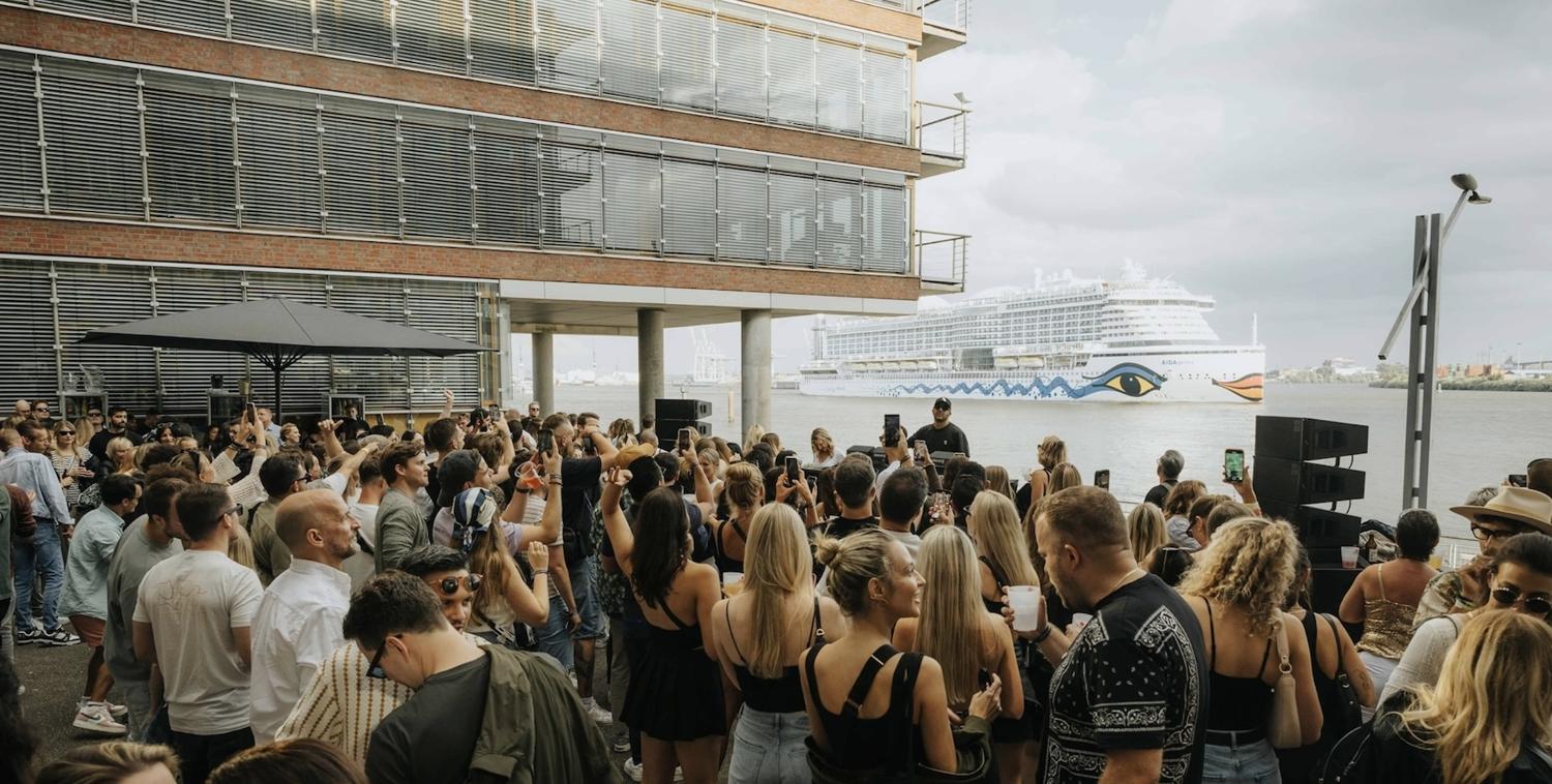 Terminal Open-Air Waterfront At Port Of Hamburg