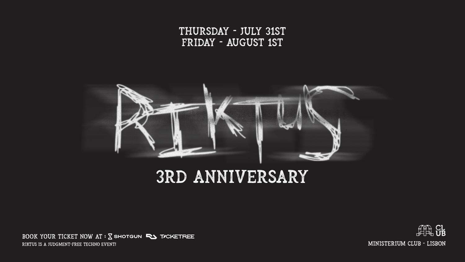 Riktus - 3Rd Anniversary