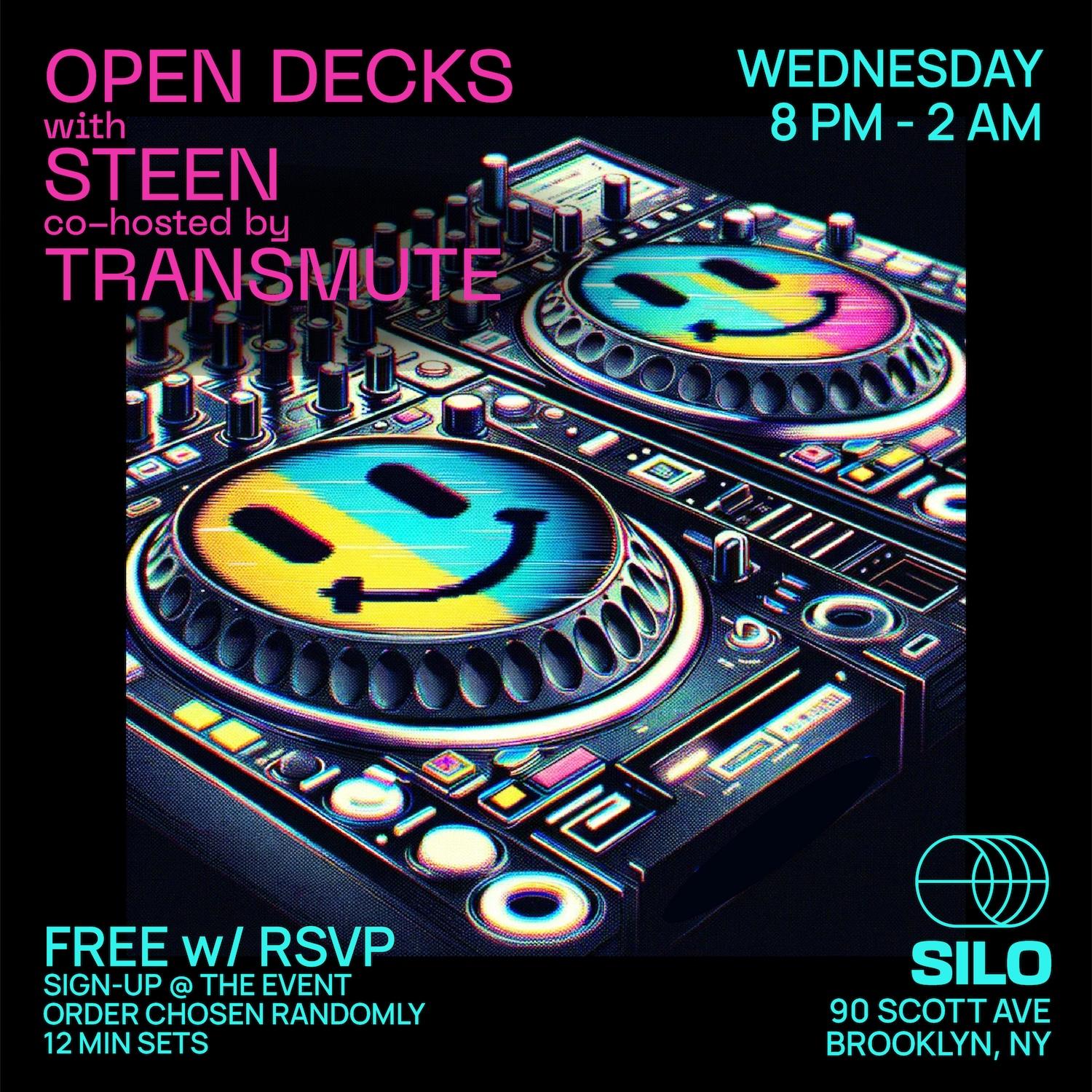 Open Decks With Steen And Transmute
