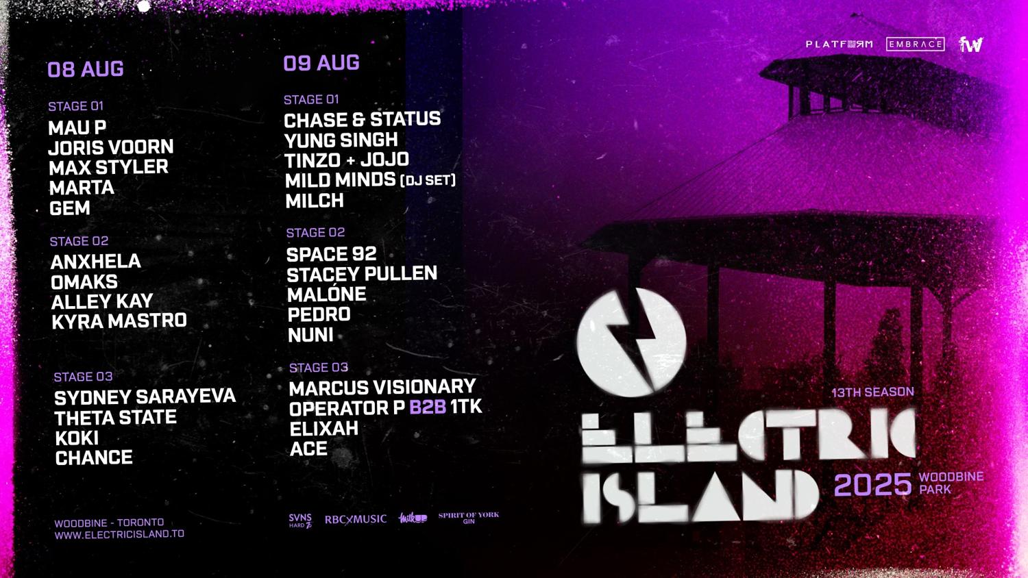 Electric Island Woobine Park Day 1