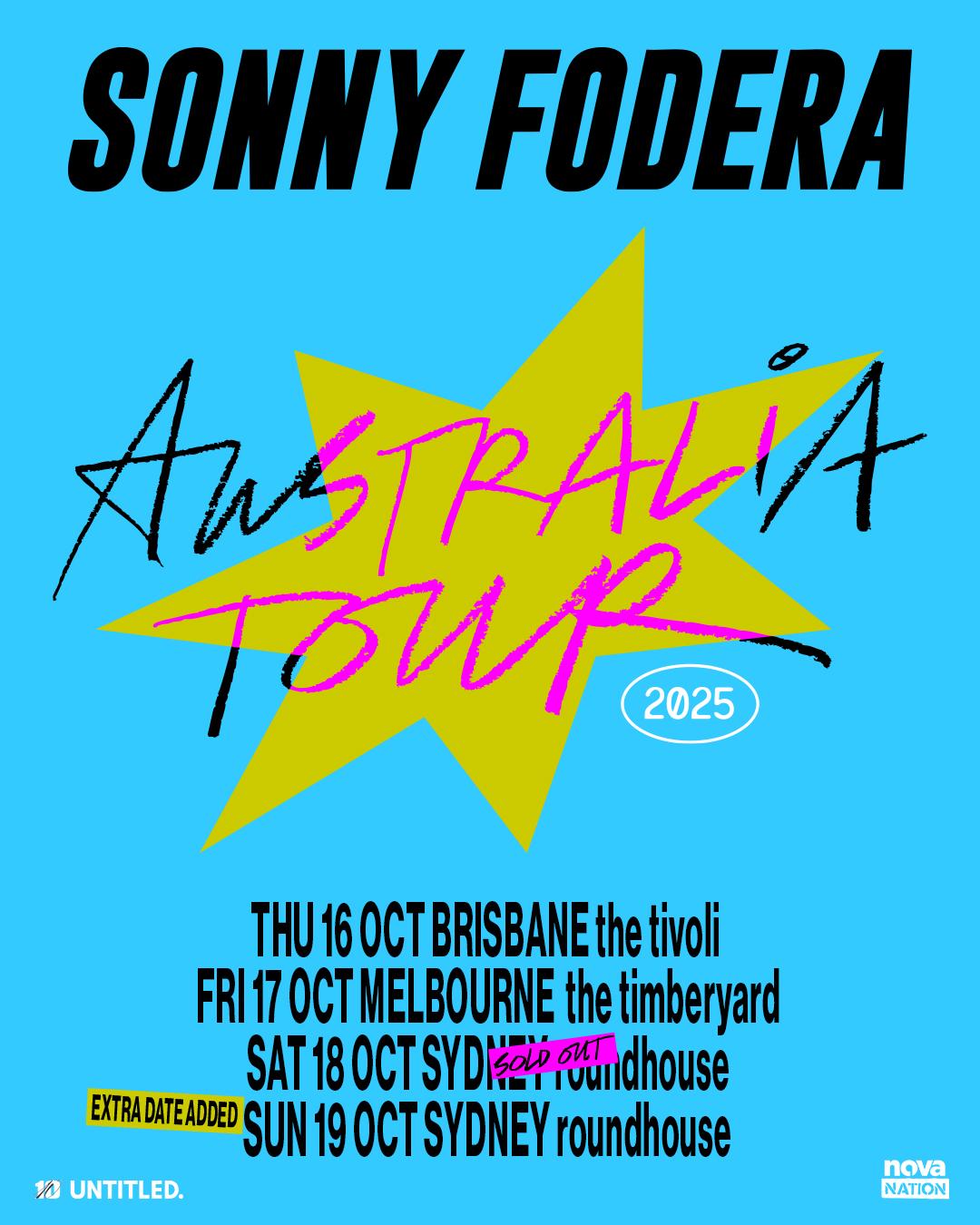 Sonny Fodera Australia Tour - Sydney