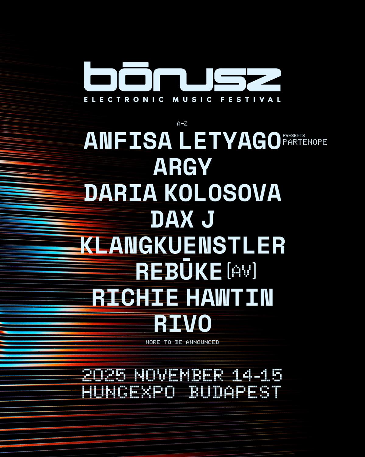 Bónusz Electronic Music Festival 2025