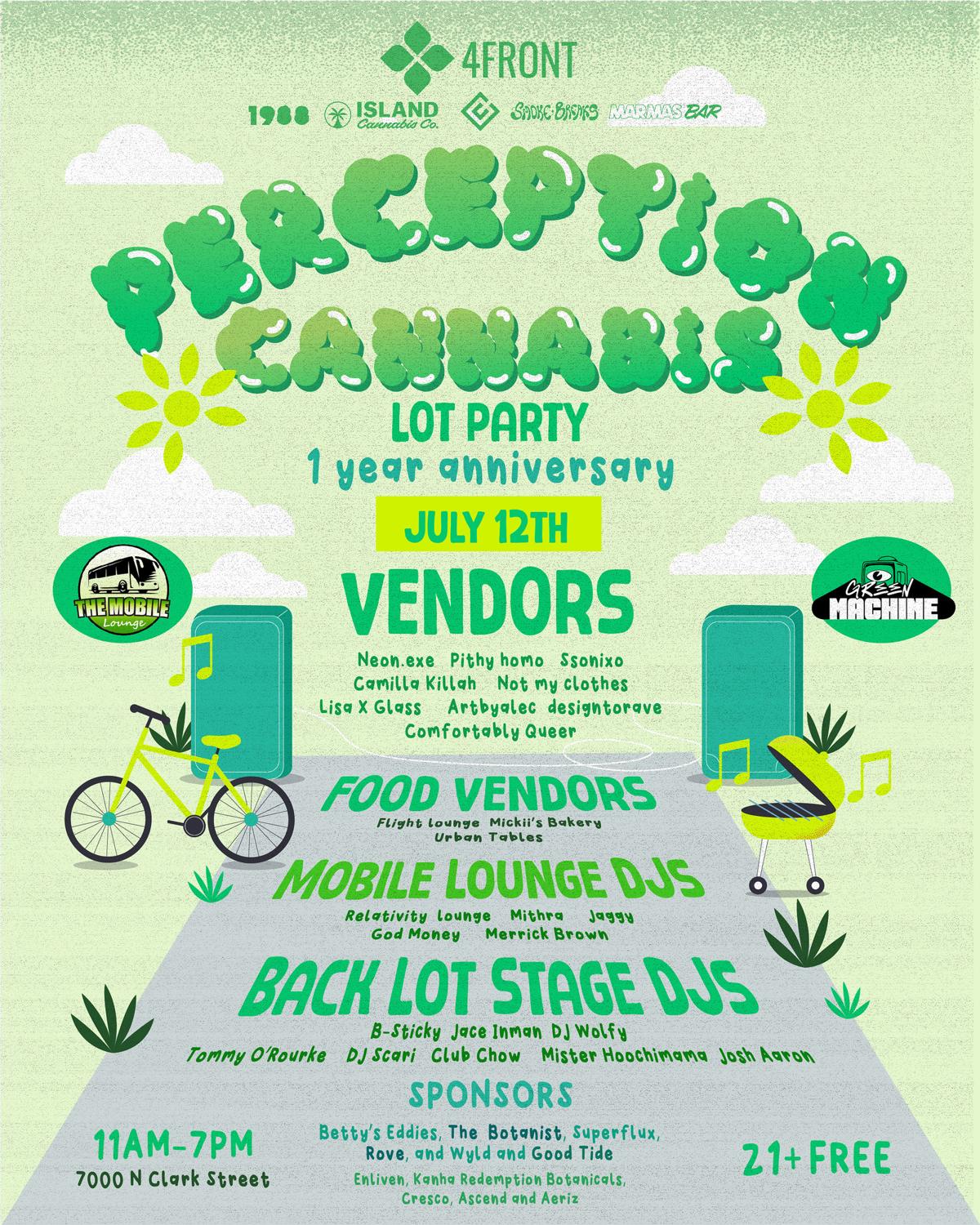 Perception Cannabis / Green Machine Back Lot Party