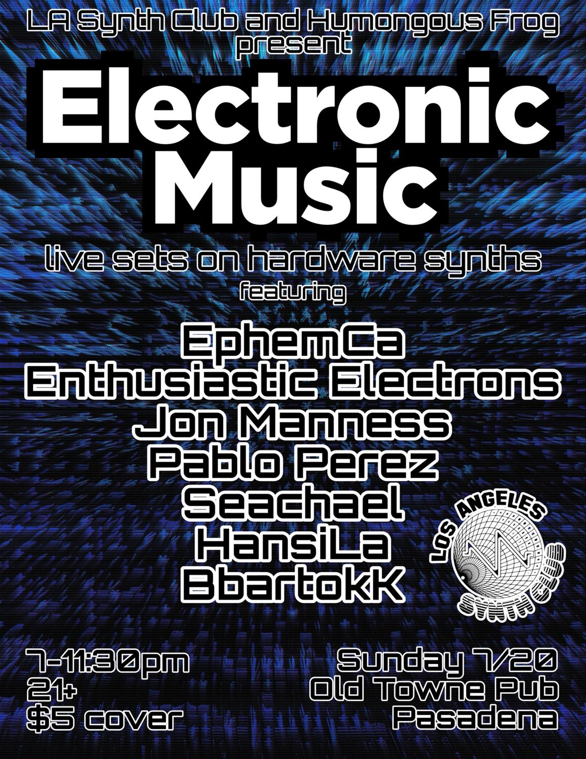La Synth Club Presents Electronic Music