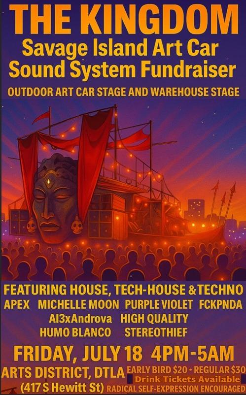 Savage Island Art Car Fundraiser