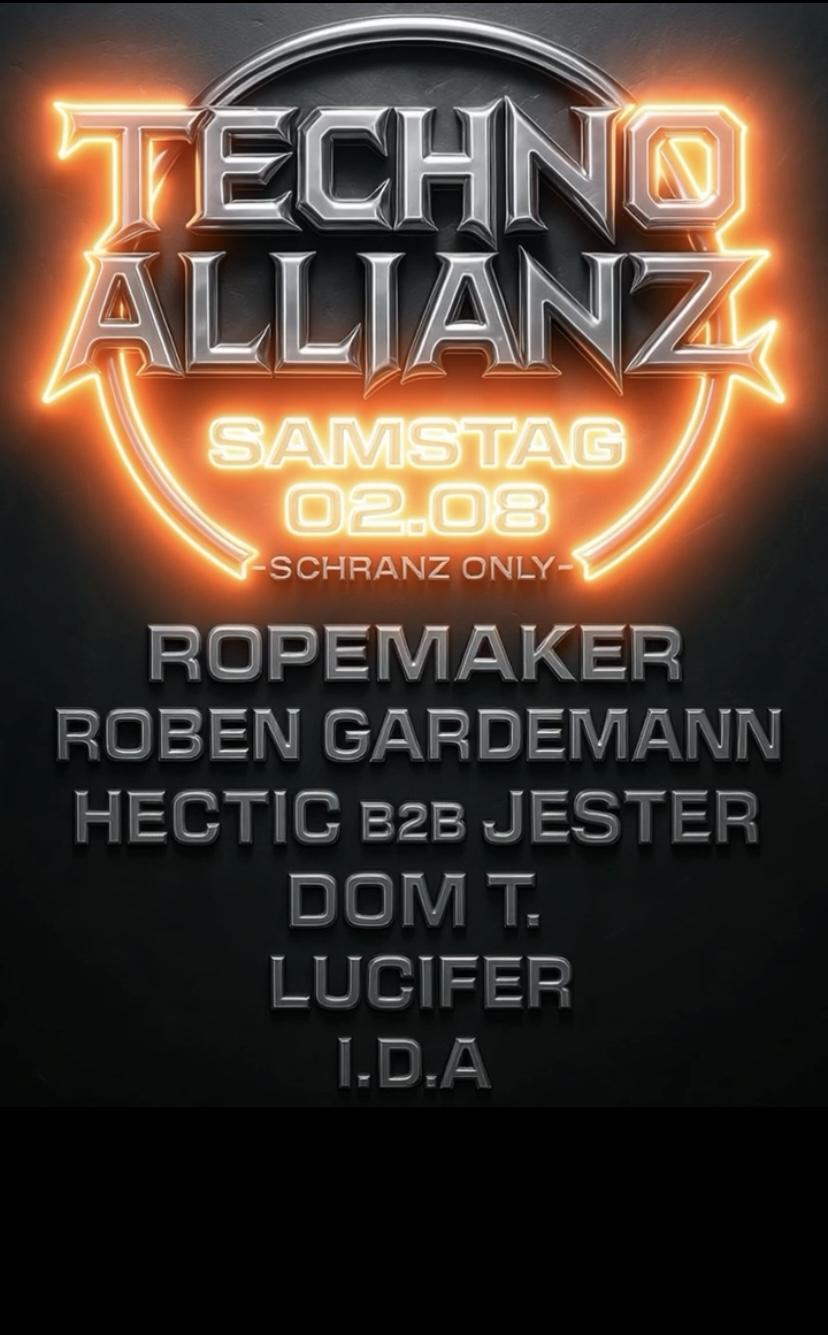 Techno Allianz Pres. 1 Year Schranz Only Local Night