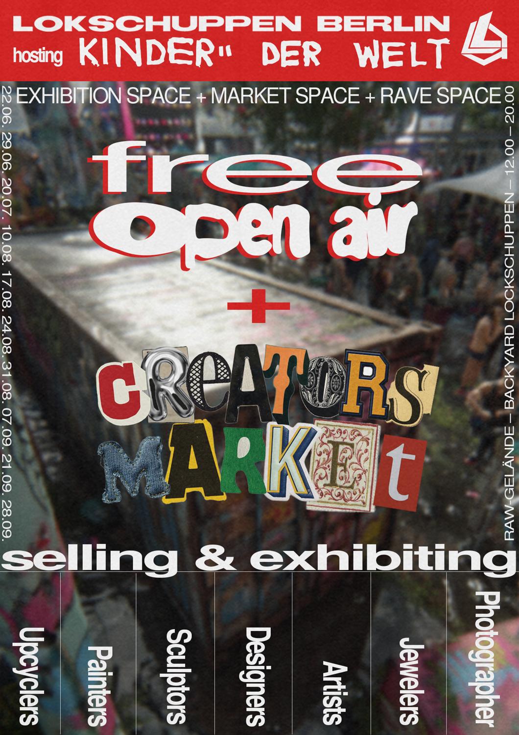 Lokschuppen: Free Open Air + Creators Market