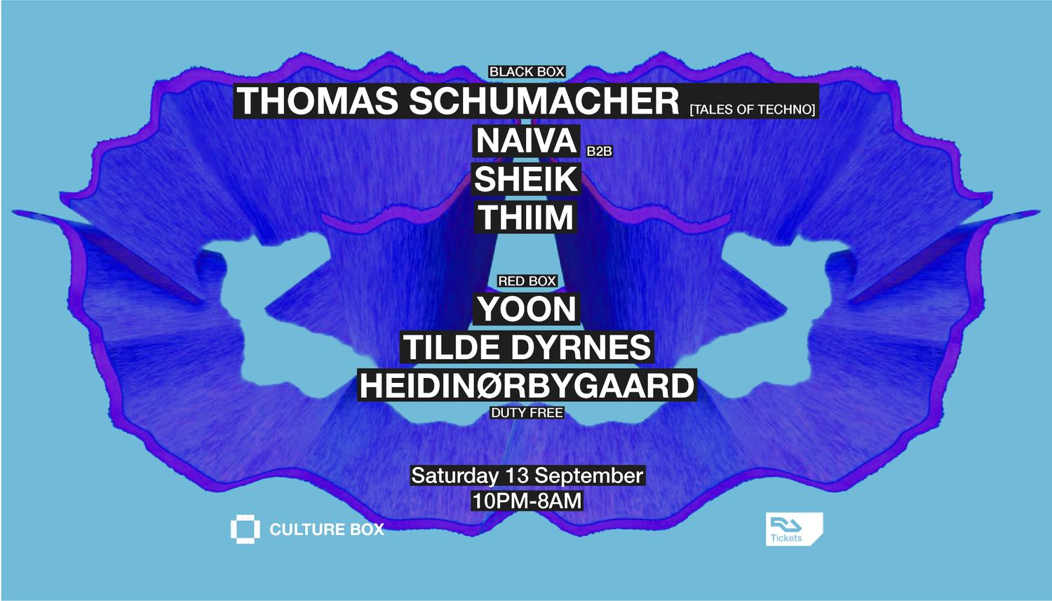 Thomas Schumacher [Tales Of Techno] / Naiva / Sheik / Thiim / Yoon / Tilde Dyrnes / Heidinørbyg