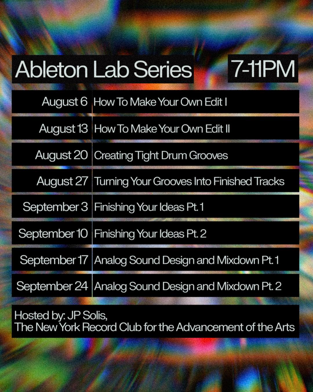 Ableton Lab Series: Creating Tight Drum Grooves