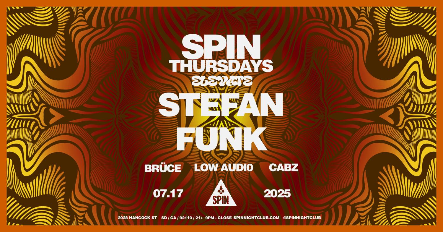 Spin Thursdays: Elevate W/ Stefan Funk + More