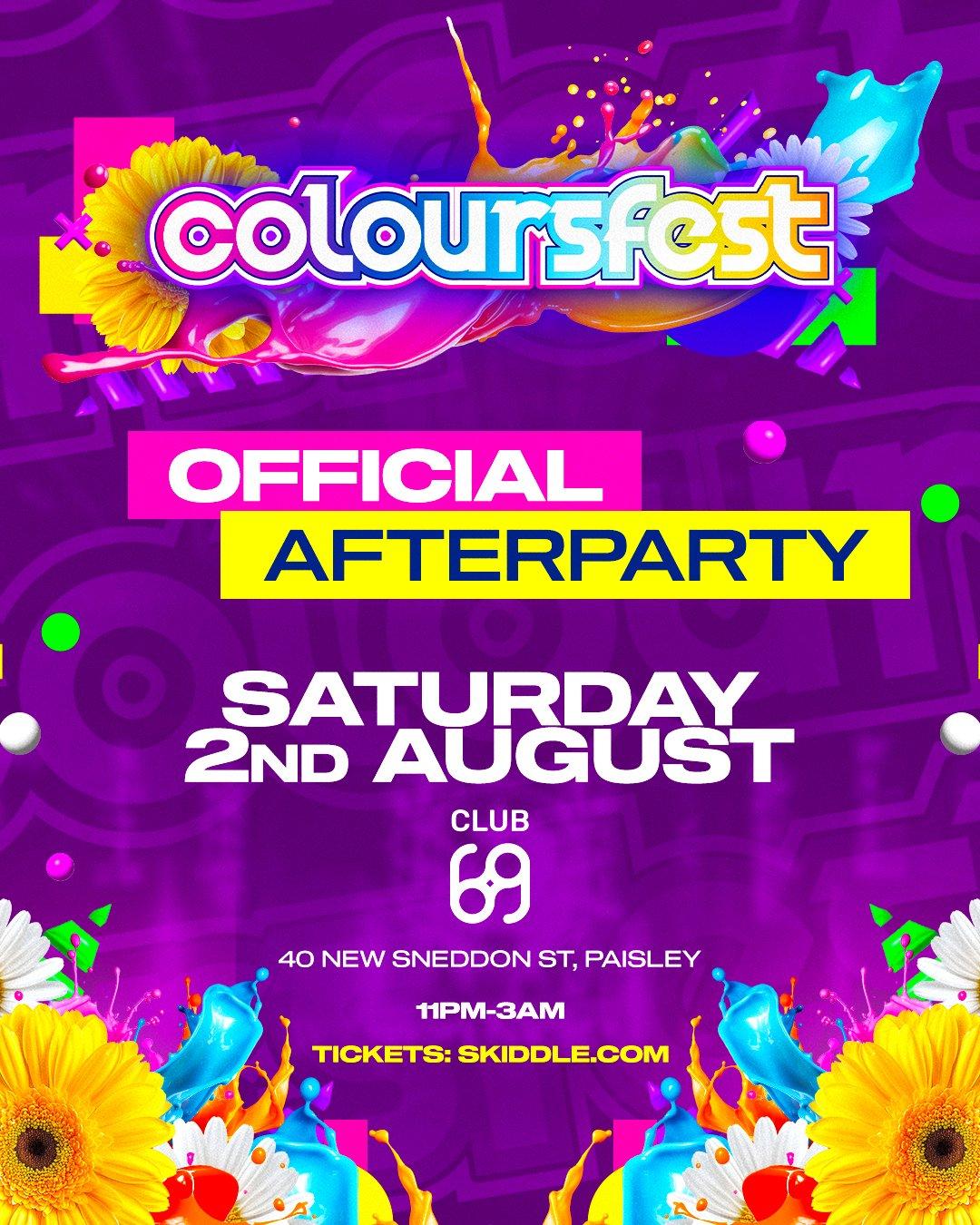 Coloursfest Official After Party - Club 69