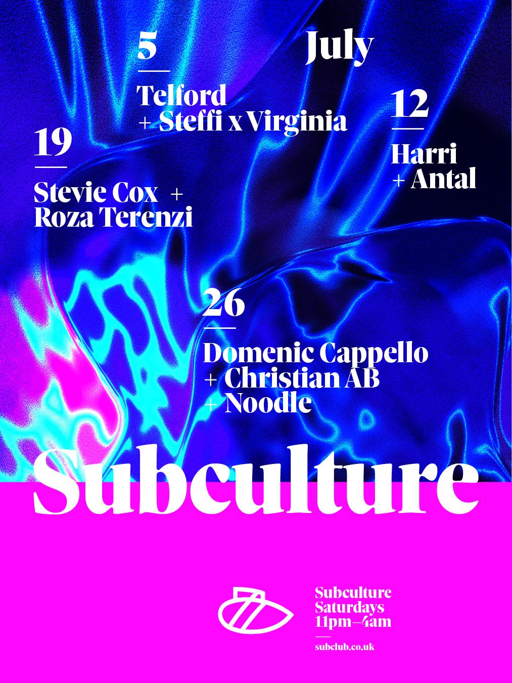 Subculture With Stevie Cox & Roza Terenzi