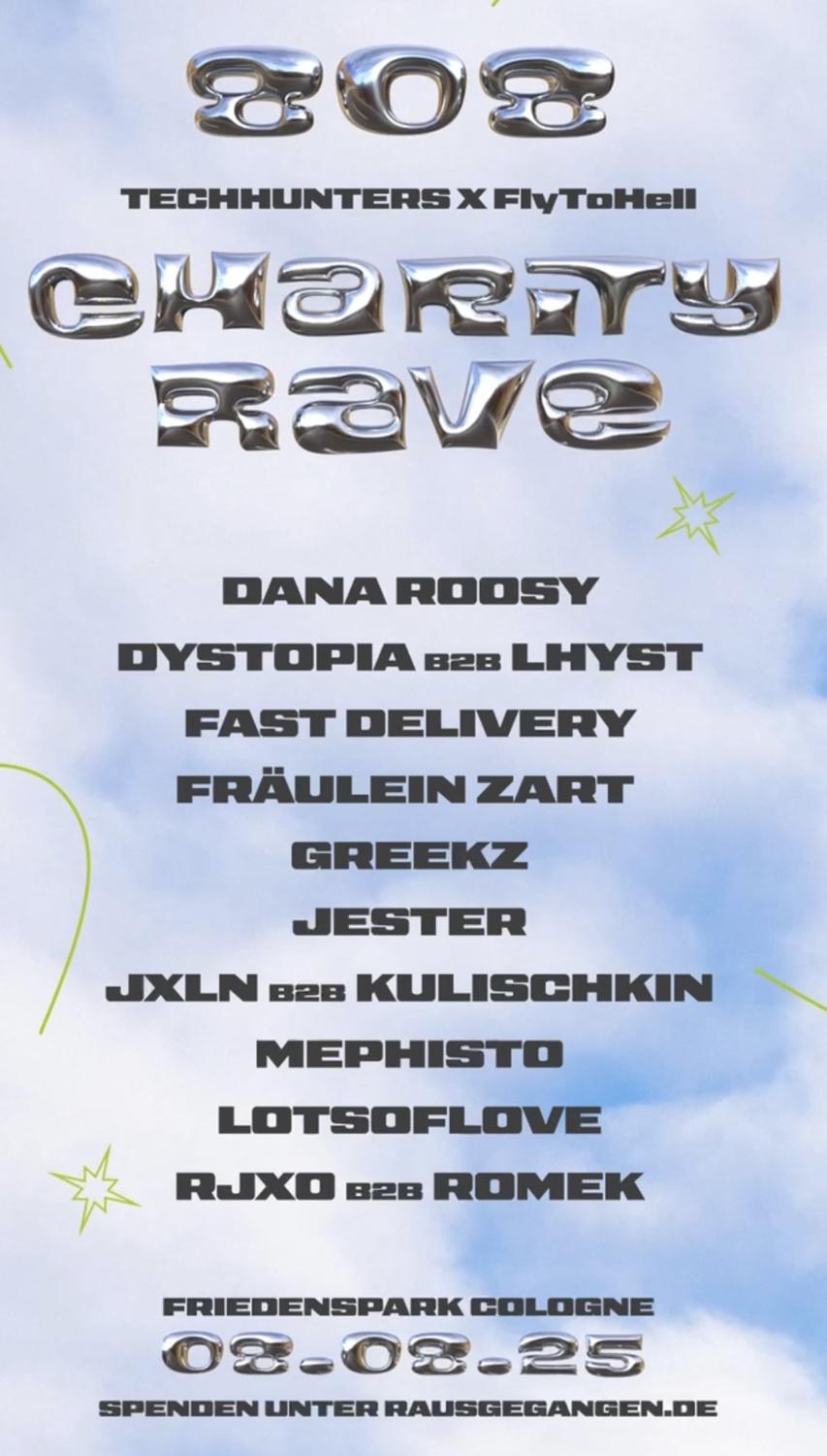 Techhunters X Fly To Hell Presents: 808 Charity Rave