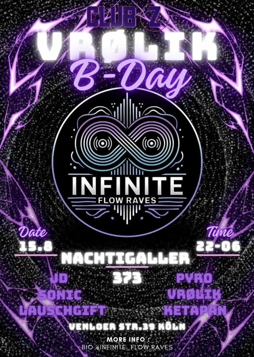 Vrølik B-Day Bash At Club Z By. Infinite Flow Raves