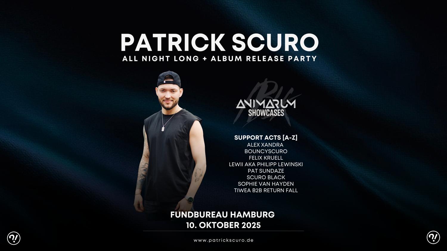 Patrick Scuro Presents: All In – Album Release, All Night Long & Label Showcase