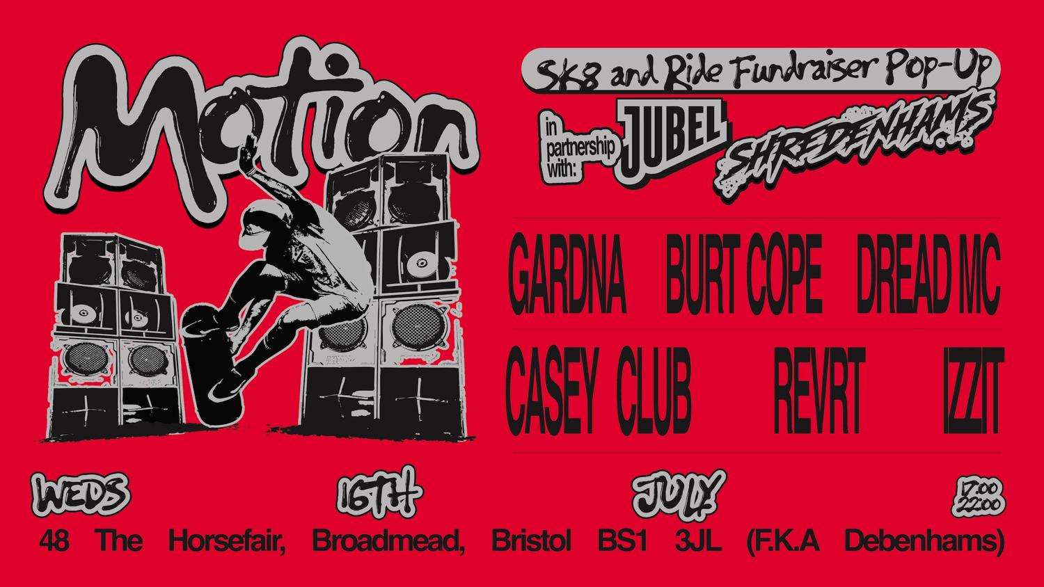 Motion'S Sk8 & Ride Fundraiser Pop-Up: Gardna, Burt Cope