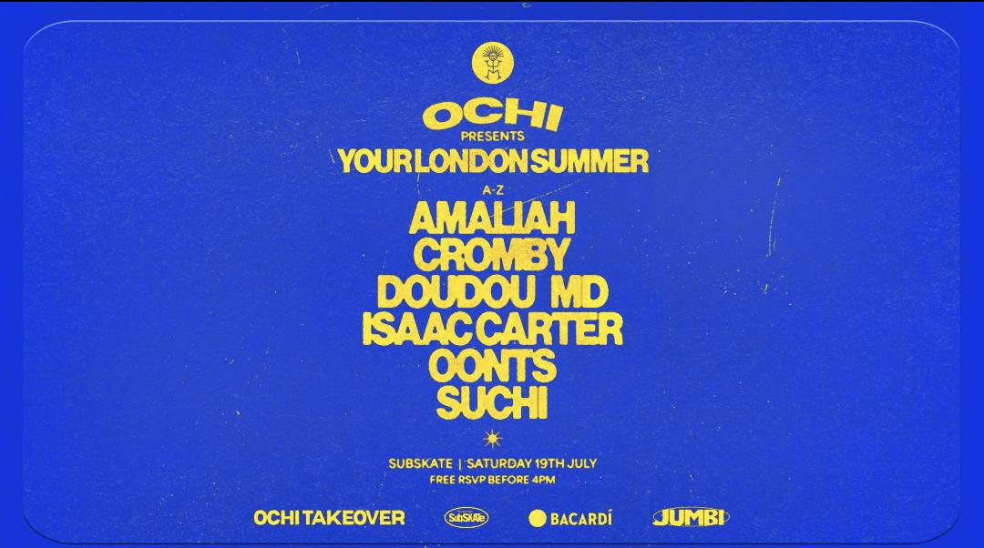 Ochi Summer Day Party W Amaliah, Isaac Carter, Doudou Md + More