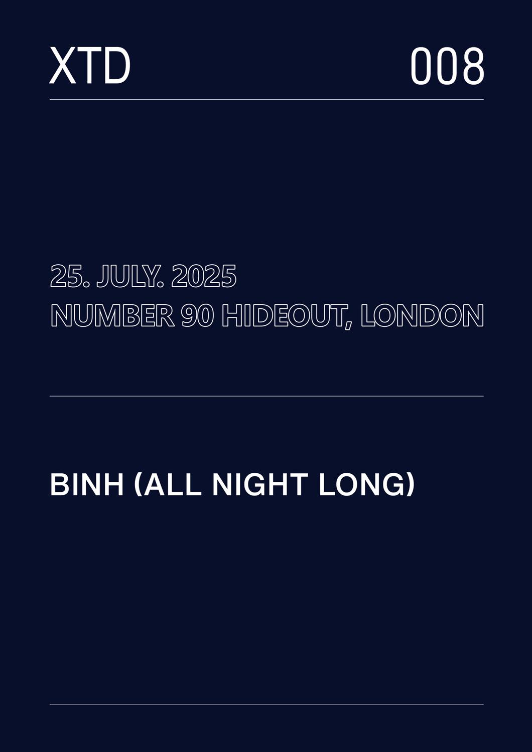 Xtd - 008 - Binh (All Night Long)