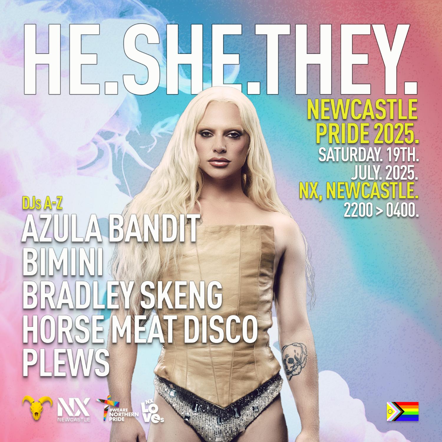 Newcastle Pride After Party - He. She. They Presents Bimini, Horse Meat Disco + Special Guest