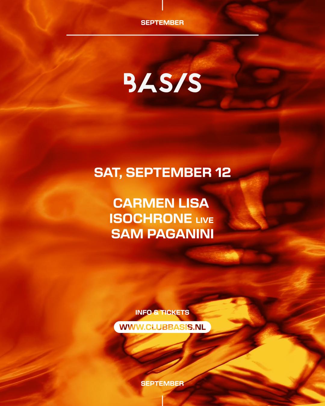 Basis/ Carmen Lisa/ Isochrone [Live]/ Sam Paganini