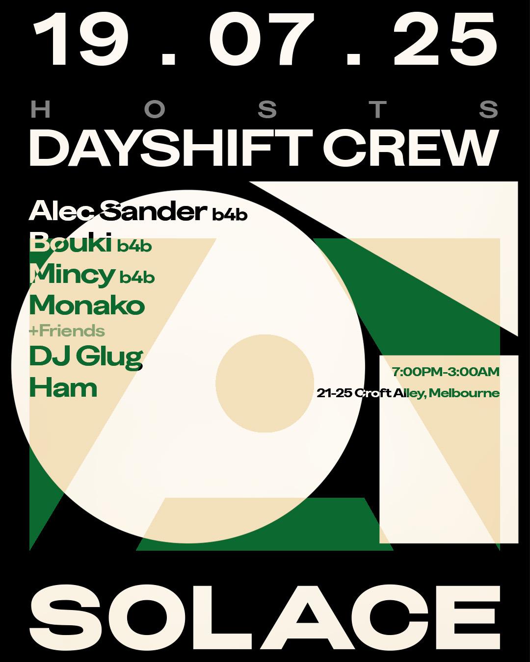 Solace Hosts, Dayshift Crew