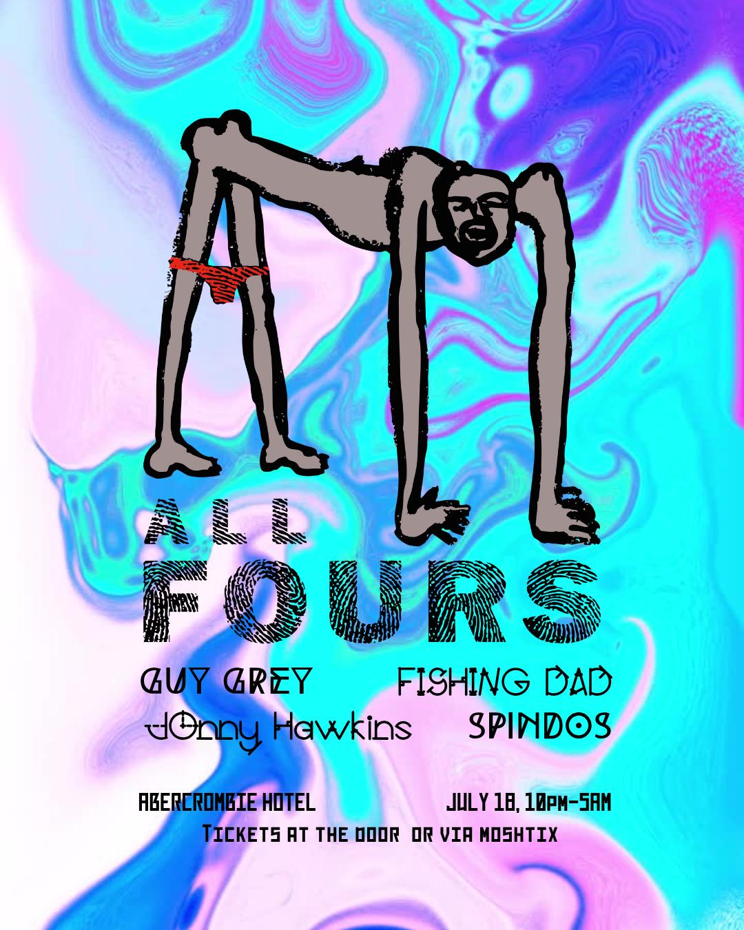 All Fours With Guy Grey, Spindos, Fishing Dad & Aunty Jonny