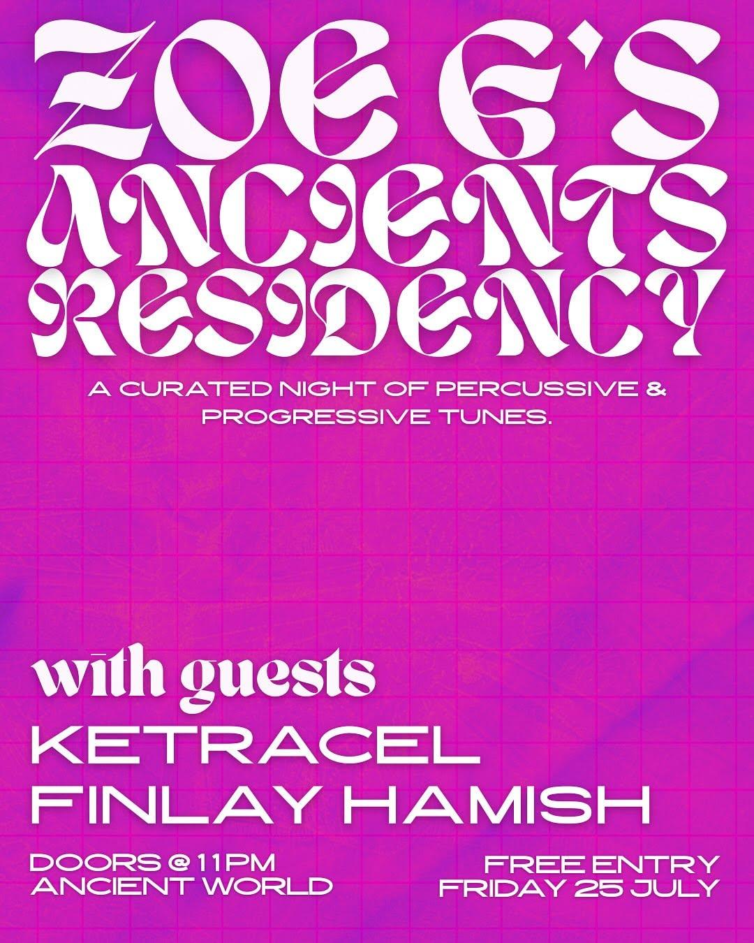 Zoe G'S Ancients Residency