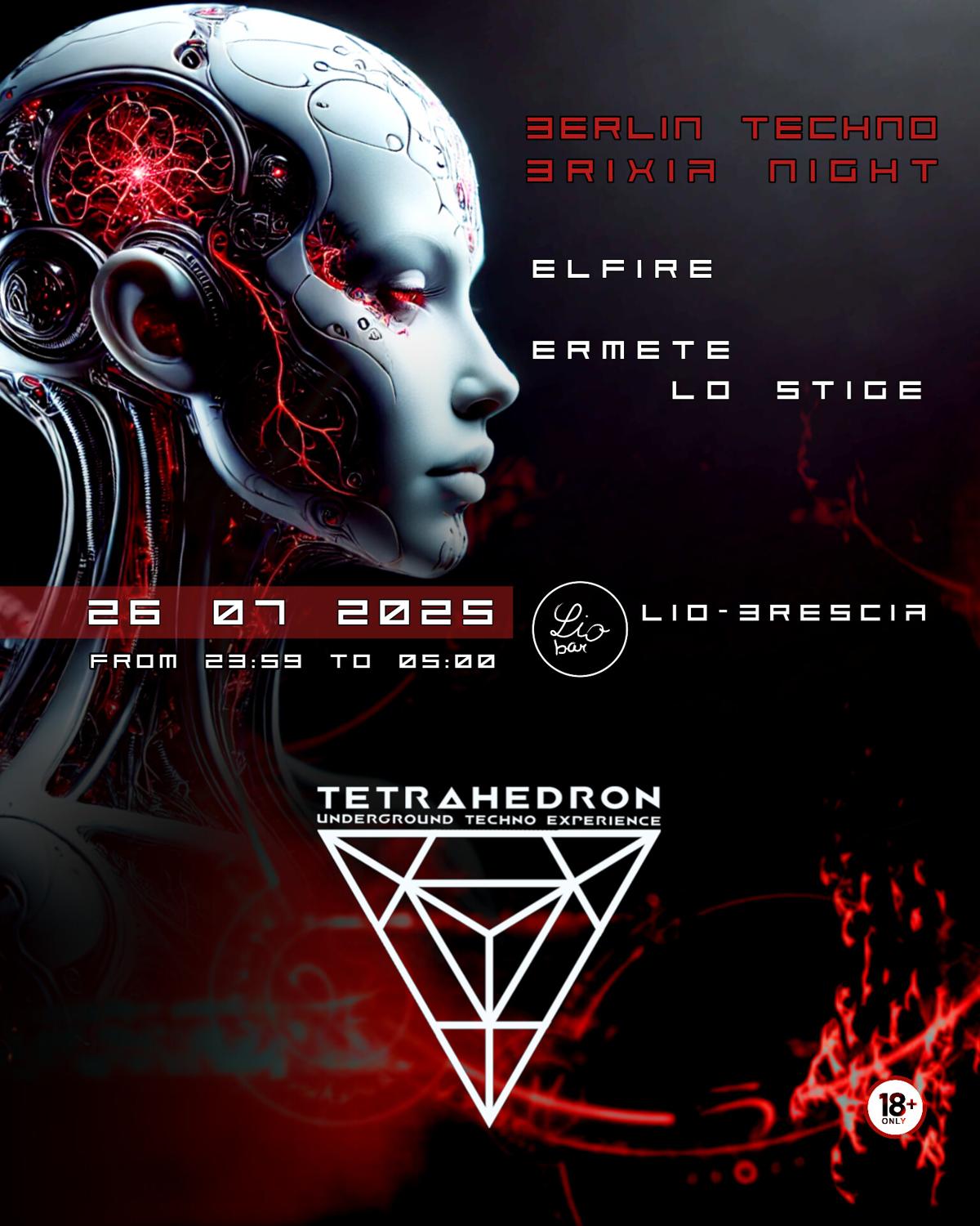 Berlin Techno Brixia Night By Tetrahedron