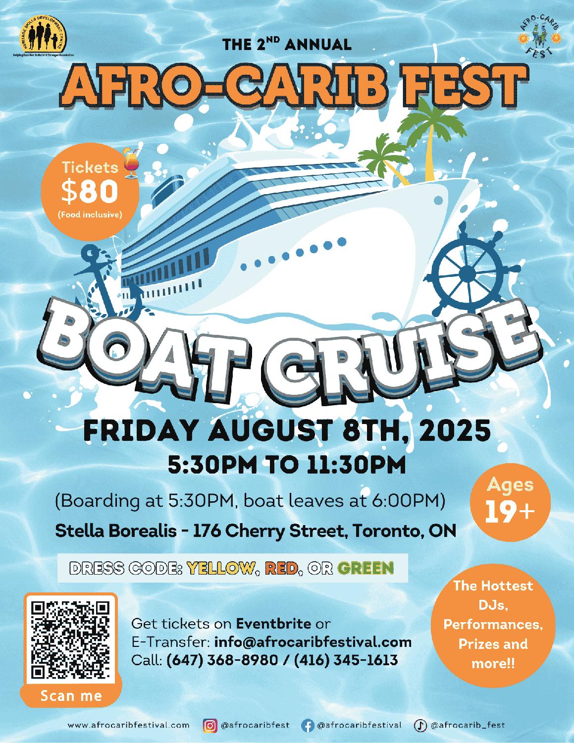 Afro-Carib Fest Boat Cruise 2025