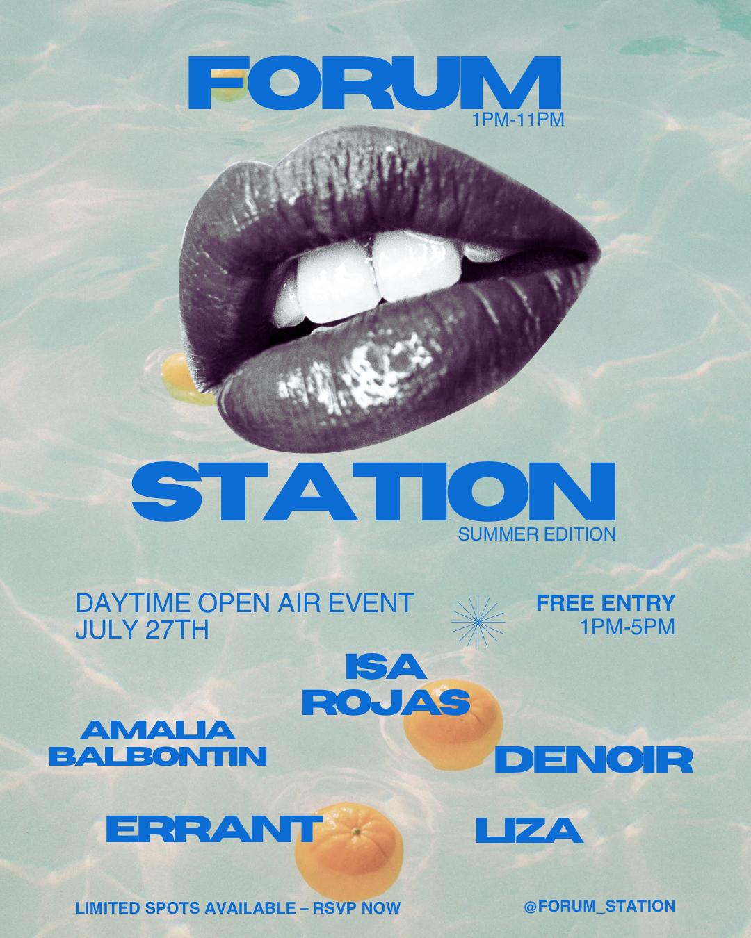 Sunday Open Air Event 27.07 Forum Station Daytime 
