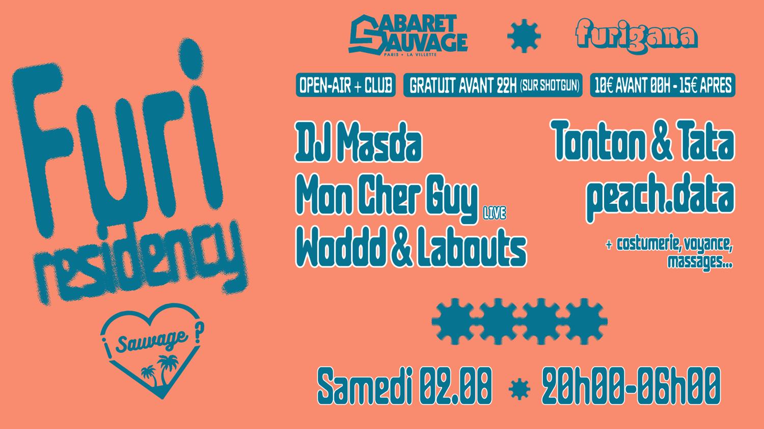 ¡Furi Sauvage: Dj Masda • Mon Cher Guy (Live) • Tonton & Tata • Woddd & Labouts • Peach Data