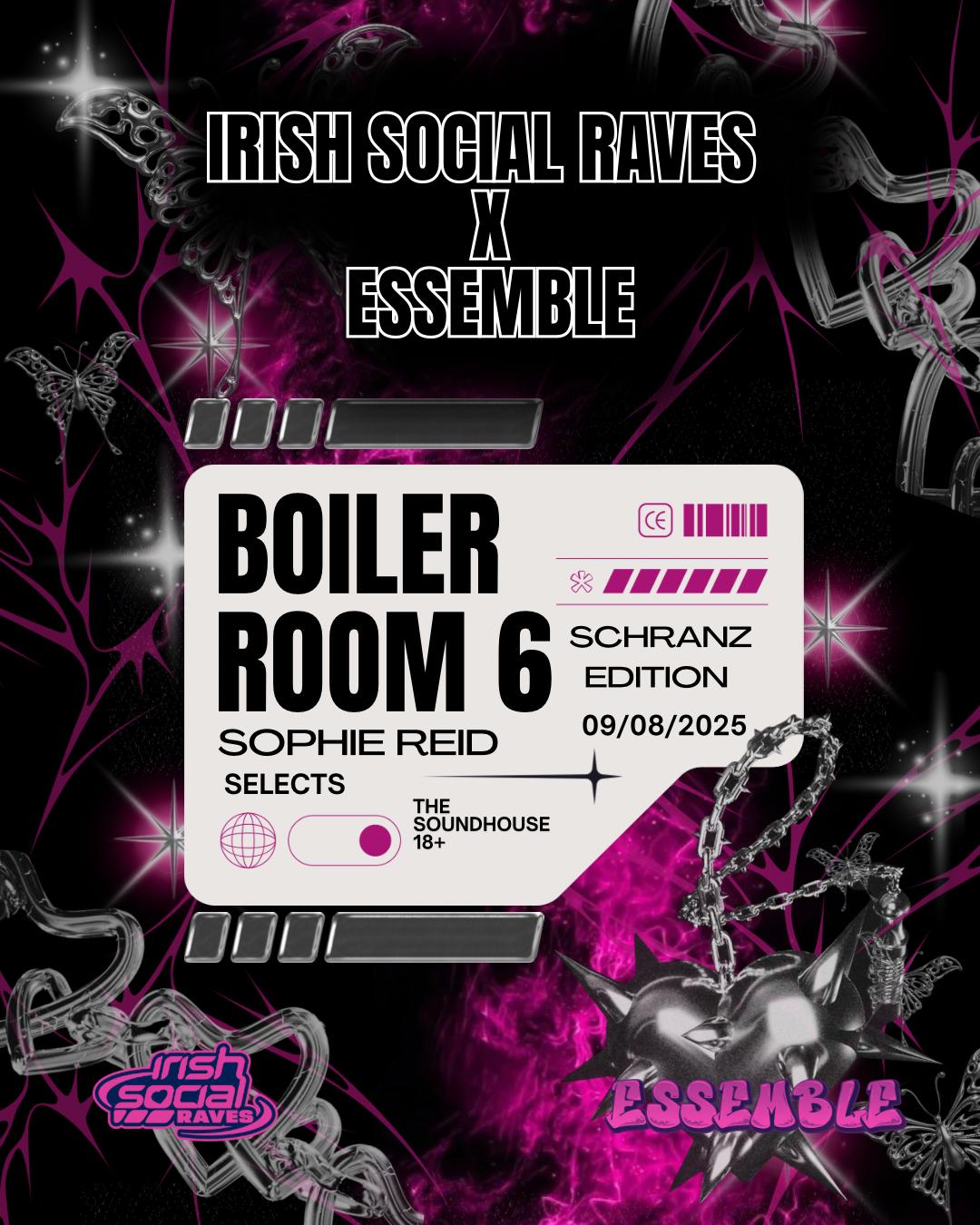 Isr X Essemble Boiler Room #6 Sophie Reid Invites