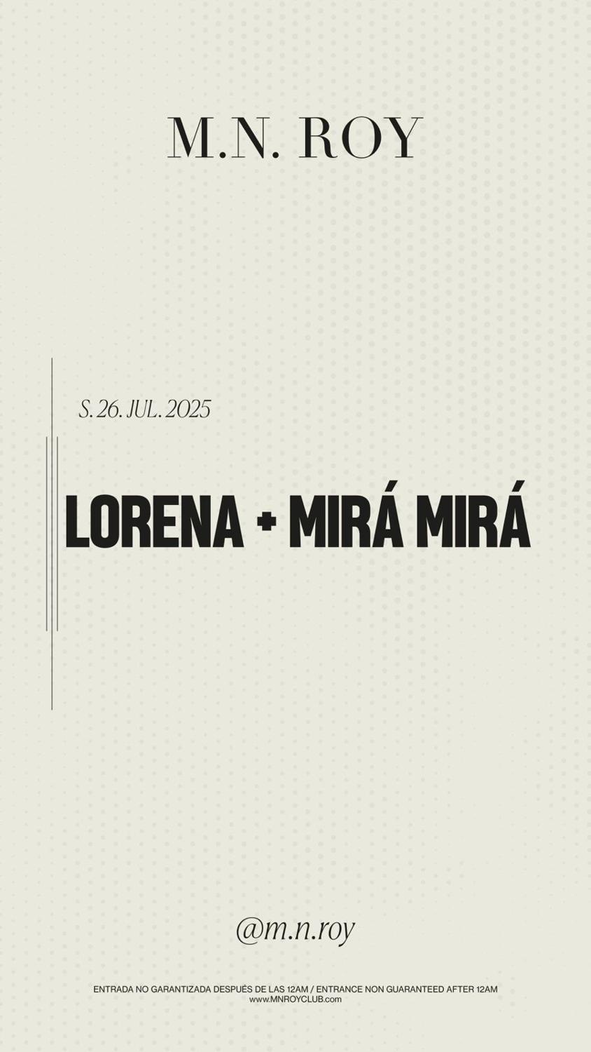 Lorena + Mirá Mirá