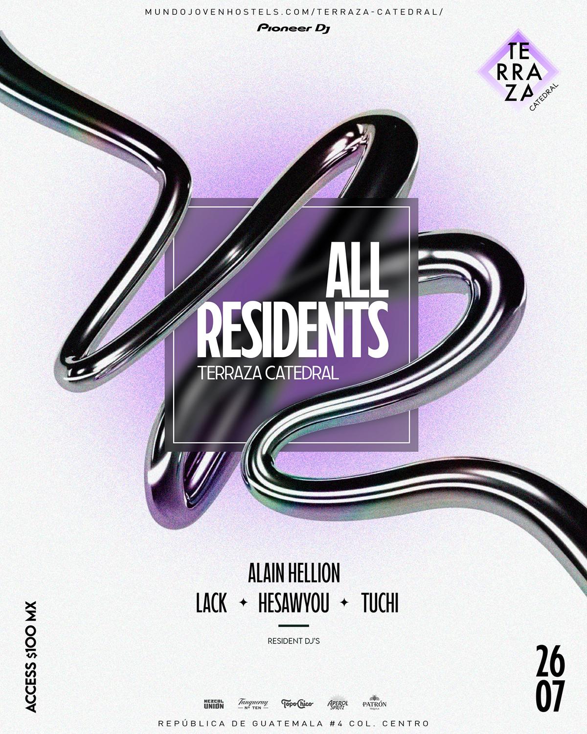 All Residents: Alain Hellion + Hesawyou + Tuchi + Lack
